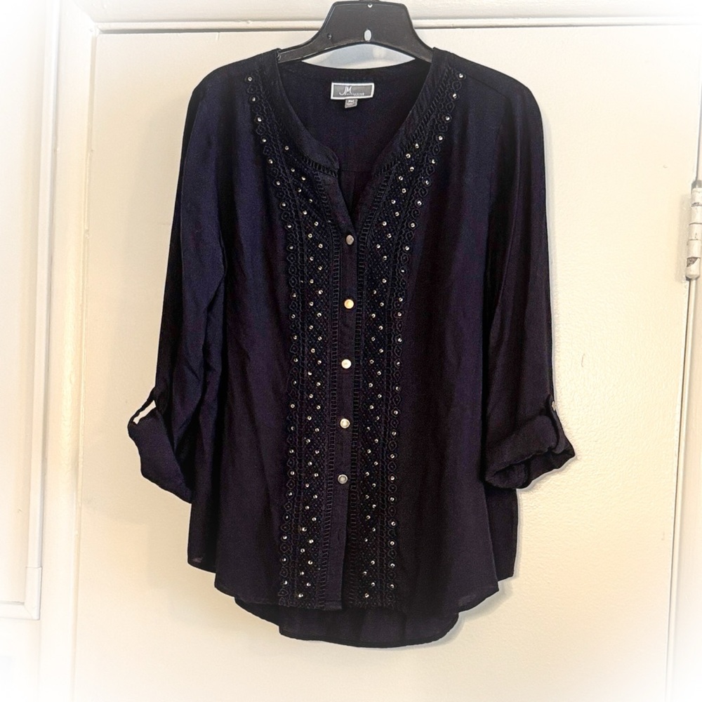 Elegant Black Women's Top
